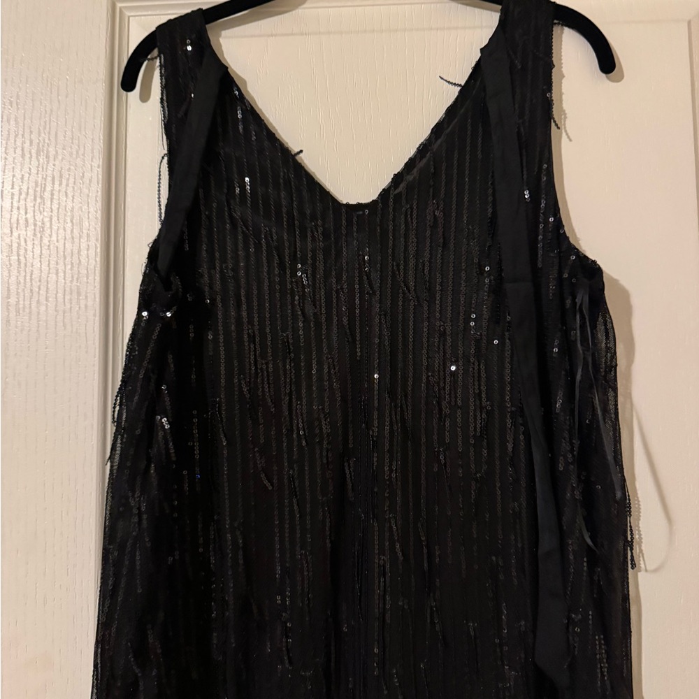 Daytrip Black Sequin Blouse